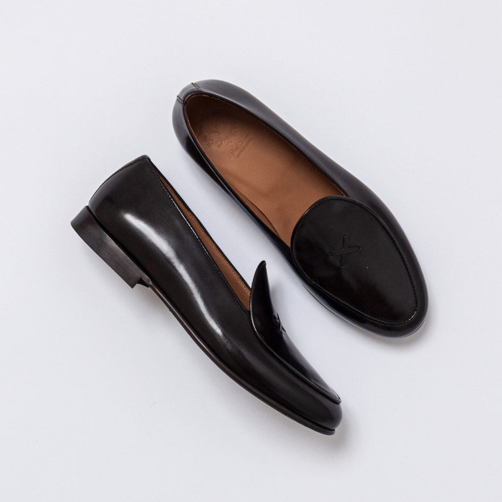 Men's Black Leather Milano Loafer Del Toro Shoes