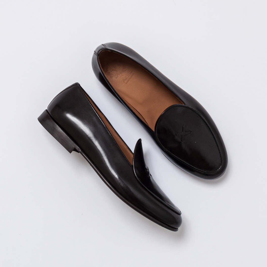 Men's Black Leather Milano Loafer Del Toro Shoes