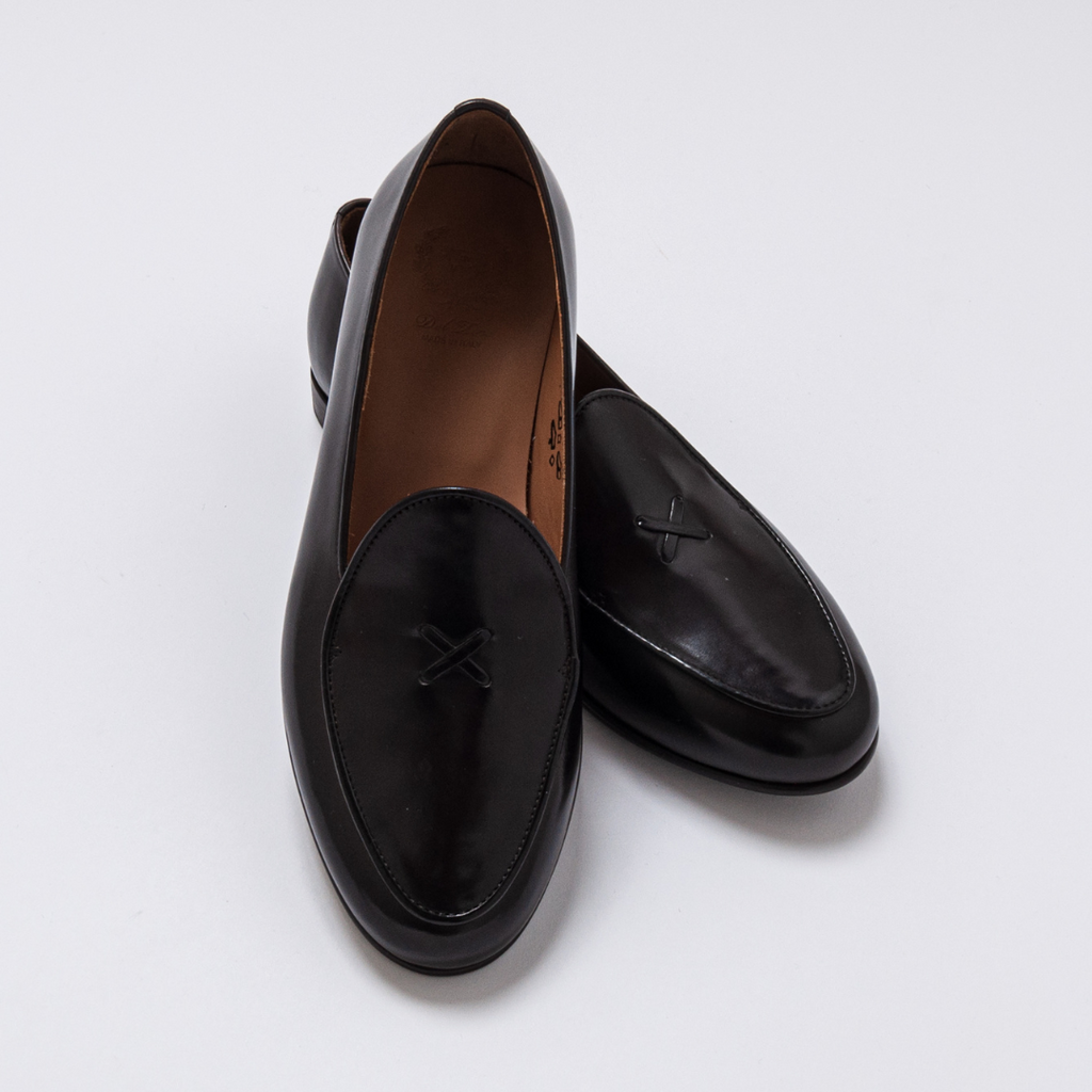 Men's Black Leather Milano Loafer Del Toro Shoes