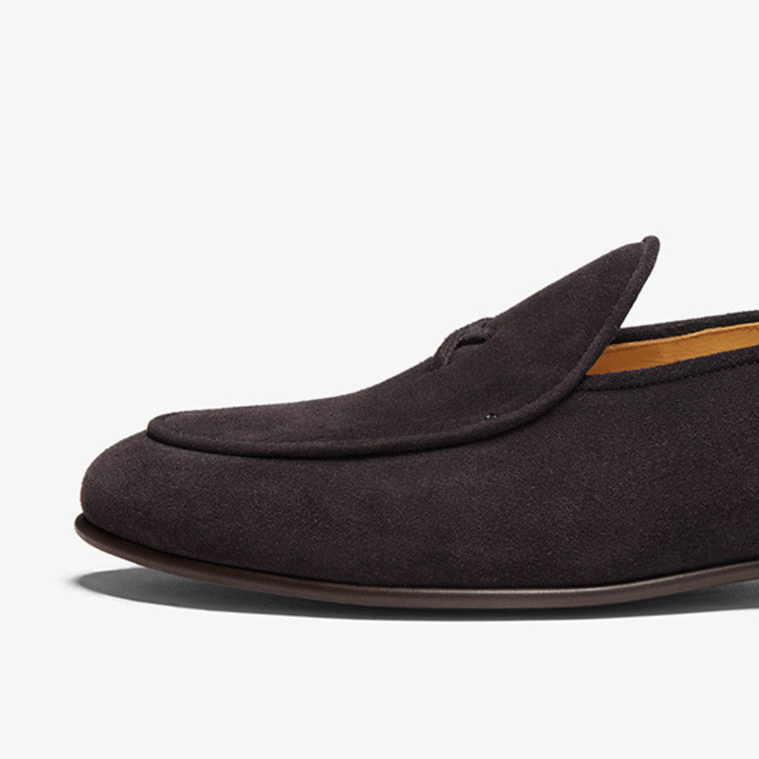Men's Black Suede Milano Loafer Del Toro Shoes