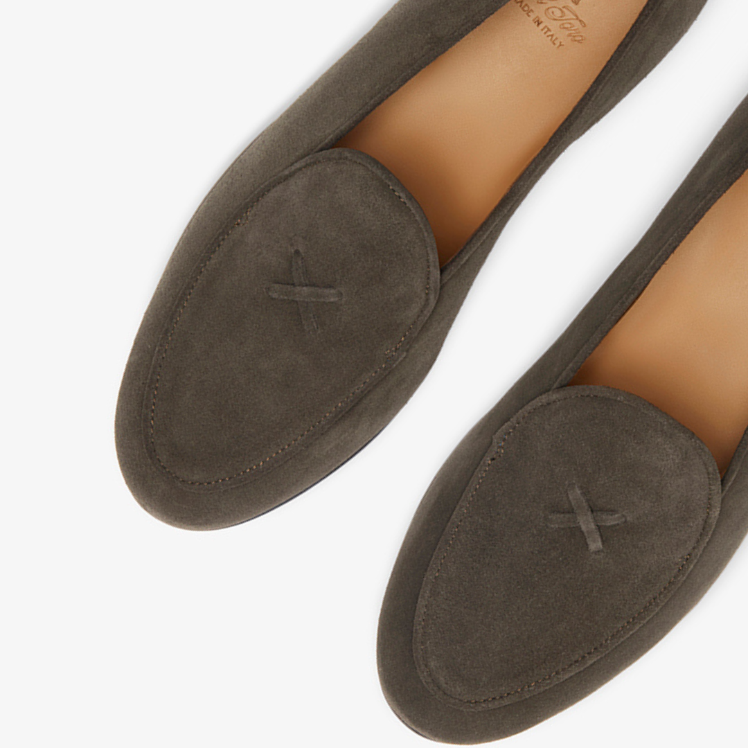 Men's Dark Brown Suede Milano Loafer Del Toro Shoes