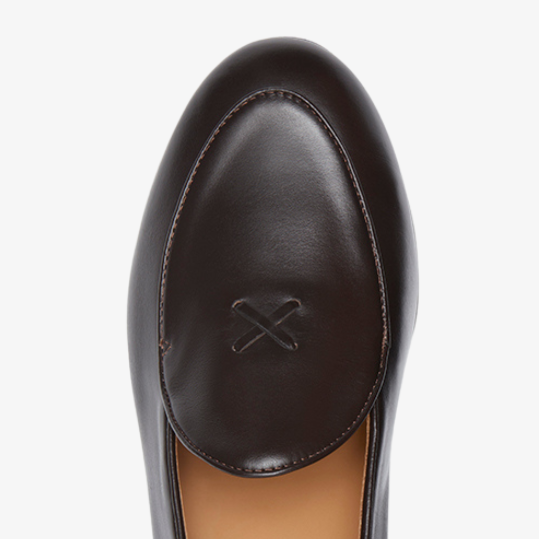 Men's Dark Brown Leather Milano Loafer Del Toro Shoes