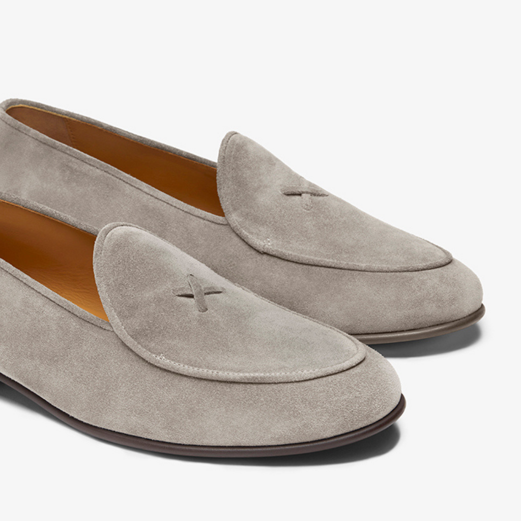 Men's Grigio Suede Milano Loafer Del Toro Shoes