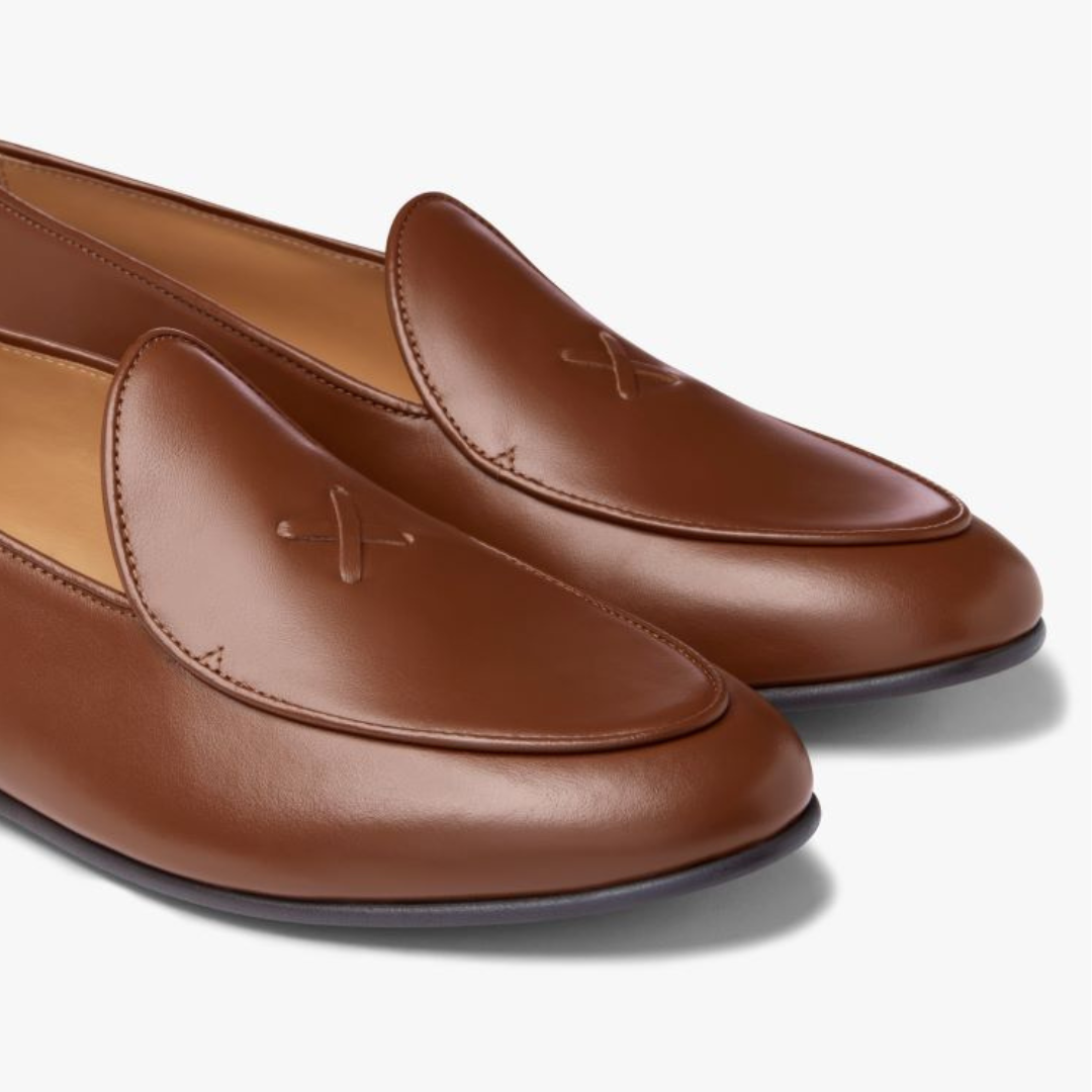 Women's Light Brown Leather Milano Loafer Del Toro Shoes