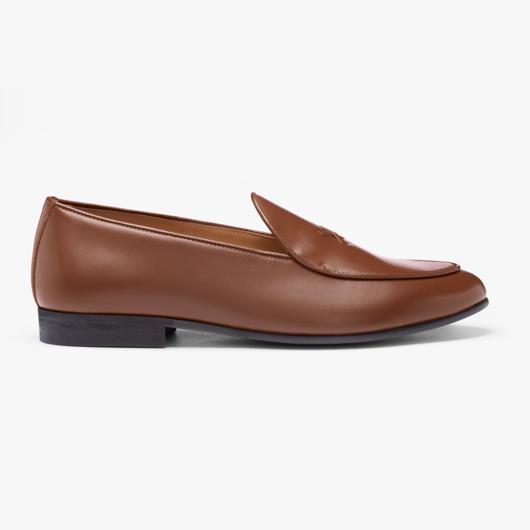 Women's Light Brown Leather Milano Loafer Del Toro Shoes