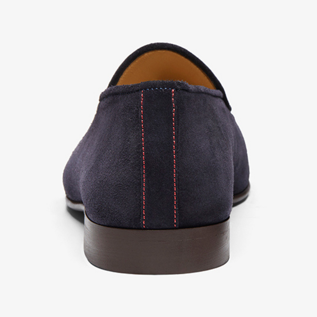 Men's Navy Suede Milano Loafer Del Toro Shoes
