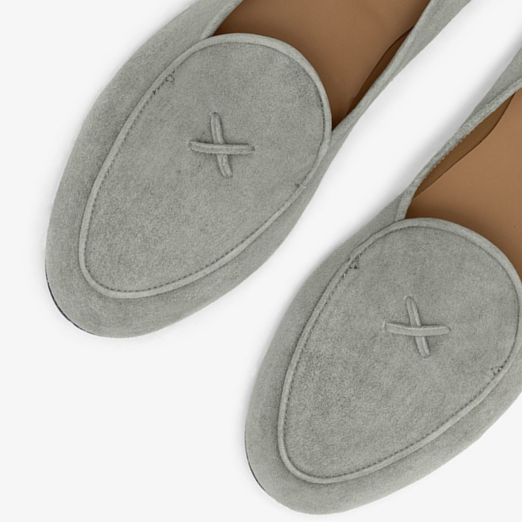Women's Olive Grey Suede Milano Loafer Del Toro Shoes