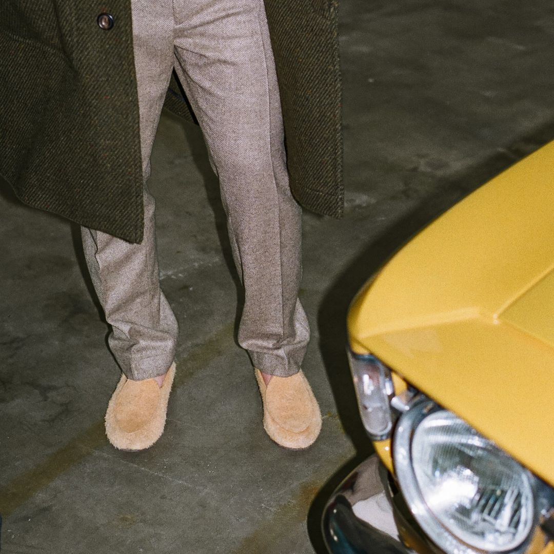 Men's Tan Textured Suede Milano Loafer Del Toro Shoes