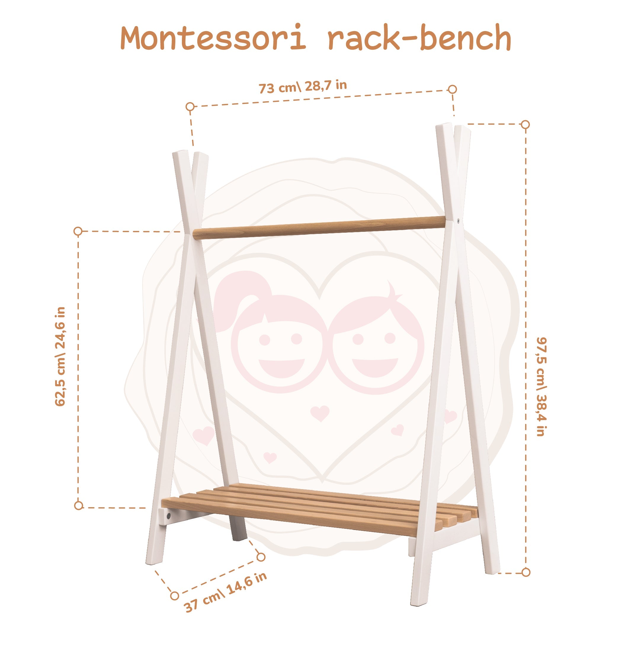 Toddler's Clothes Rack woodandhearts