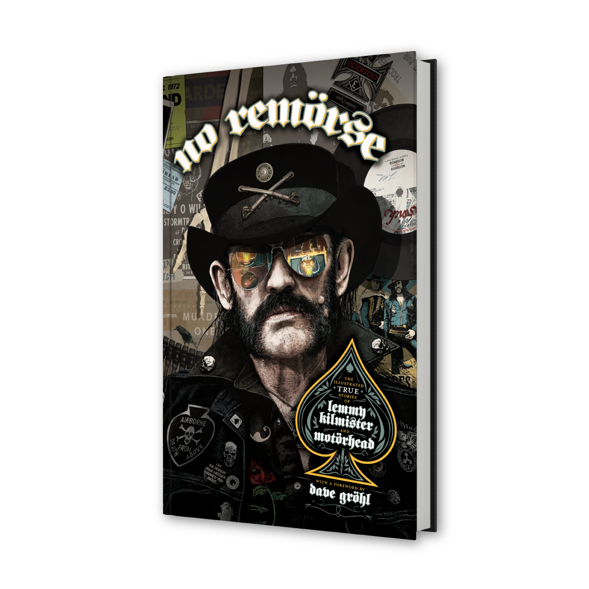 NO REMORSE: THE ILLUSTRATED TRUE STORIES OF LEMMY KILMISTER AND MOTÖRHEAD - STANDARD HARDCOVER Z2 Comics