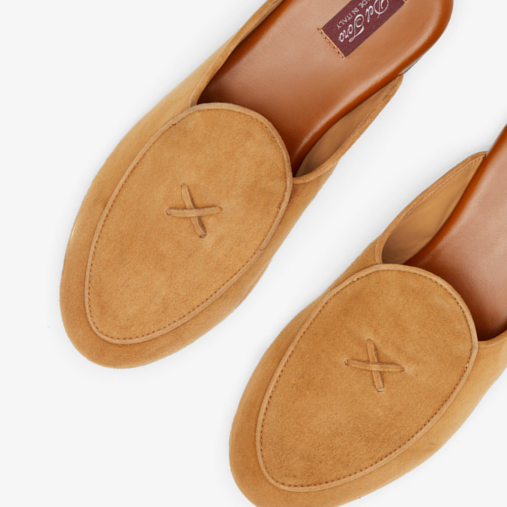 Women's Cognac Suede Milano Mule Del Toro Shoes