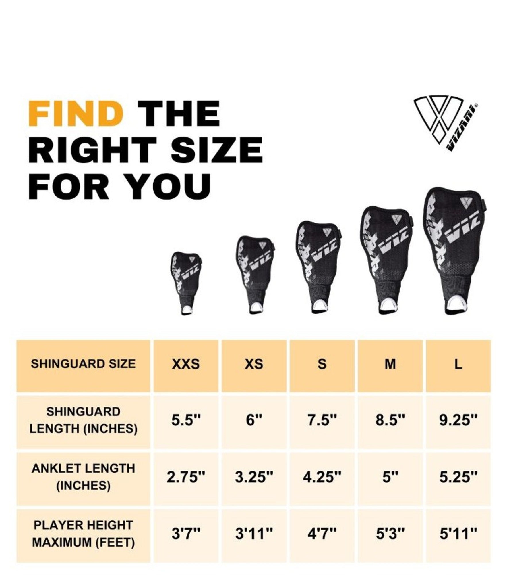 Vizari Napoli Soccer Shin Guards – Black/Silver Vizari Sports
