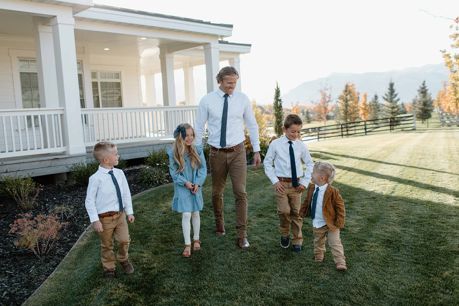 Navy Dot - Boys Tie