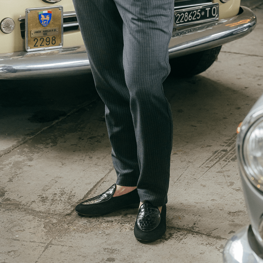 Men's Navy Croc Milano Loafer Del Toro Shoes