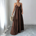 Elegant Camisole Tube Top Long Dress Women Clothing Autumn Winter Bella Mia