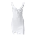 Summer Sexy French V neck Summer Vacation Sheath Dress Bella Mia