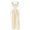 Spring Dress Sexy Square Collar Sling Stitched Backless Dress Bella Mia