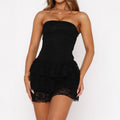 Sexy Tube Top Tiered Dress Short Dress Women Clothing Summer Bella Mia