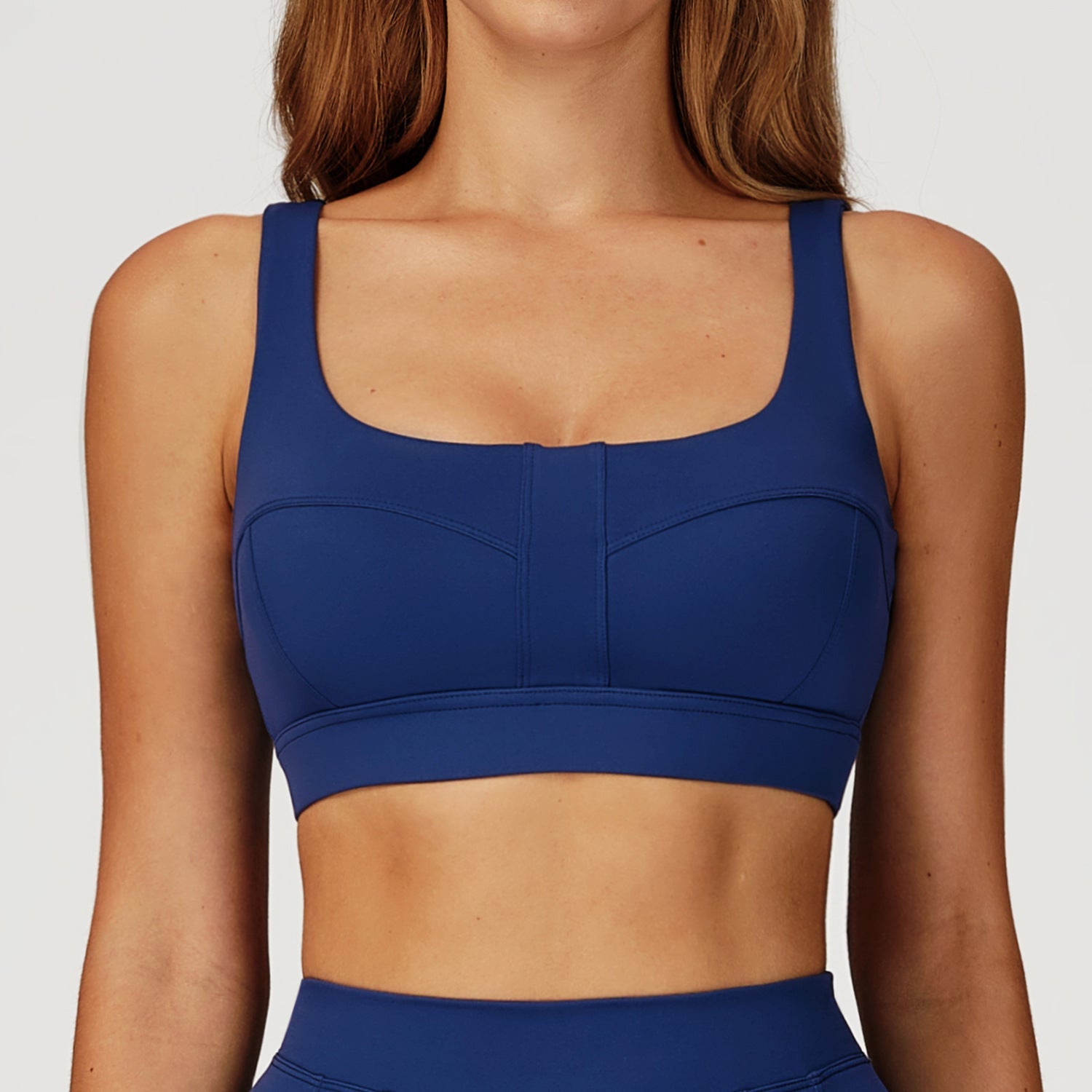 Nude Feel Yoga Bra Hollow Out Cutout Back Shaping Shockproof Sports Underwear Outdoor Running Workout Yoga Bra Wanita Store