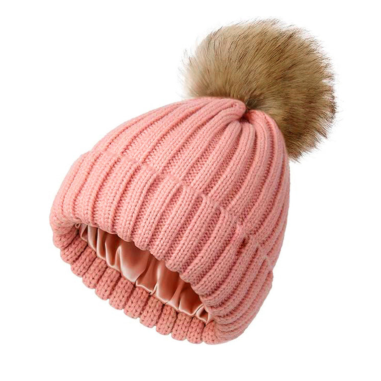 Soft Beanie Fluffy Ball Cap — Warm Knitted Winter Hat with Pom Pom FitiqueFit