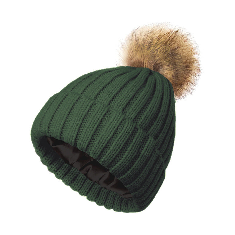 Soft Beanie Fluffy Ball Cap — Warm Knitted Winter Hat with Pom Pom FitiqueFit