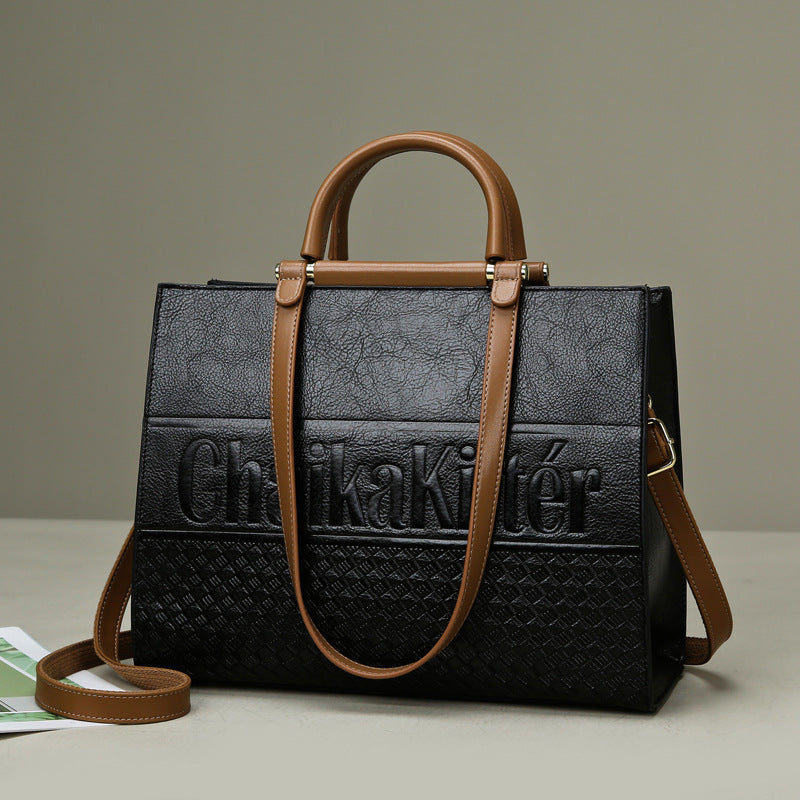 Handbag Large Capacity Totes Women Office Bag Elegant Embossed Women Bag Shoulder