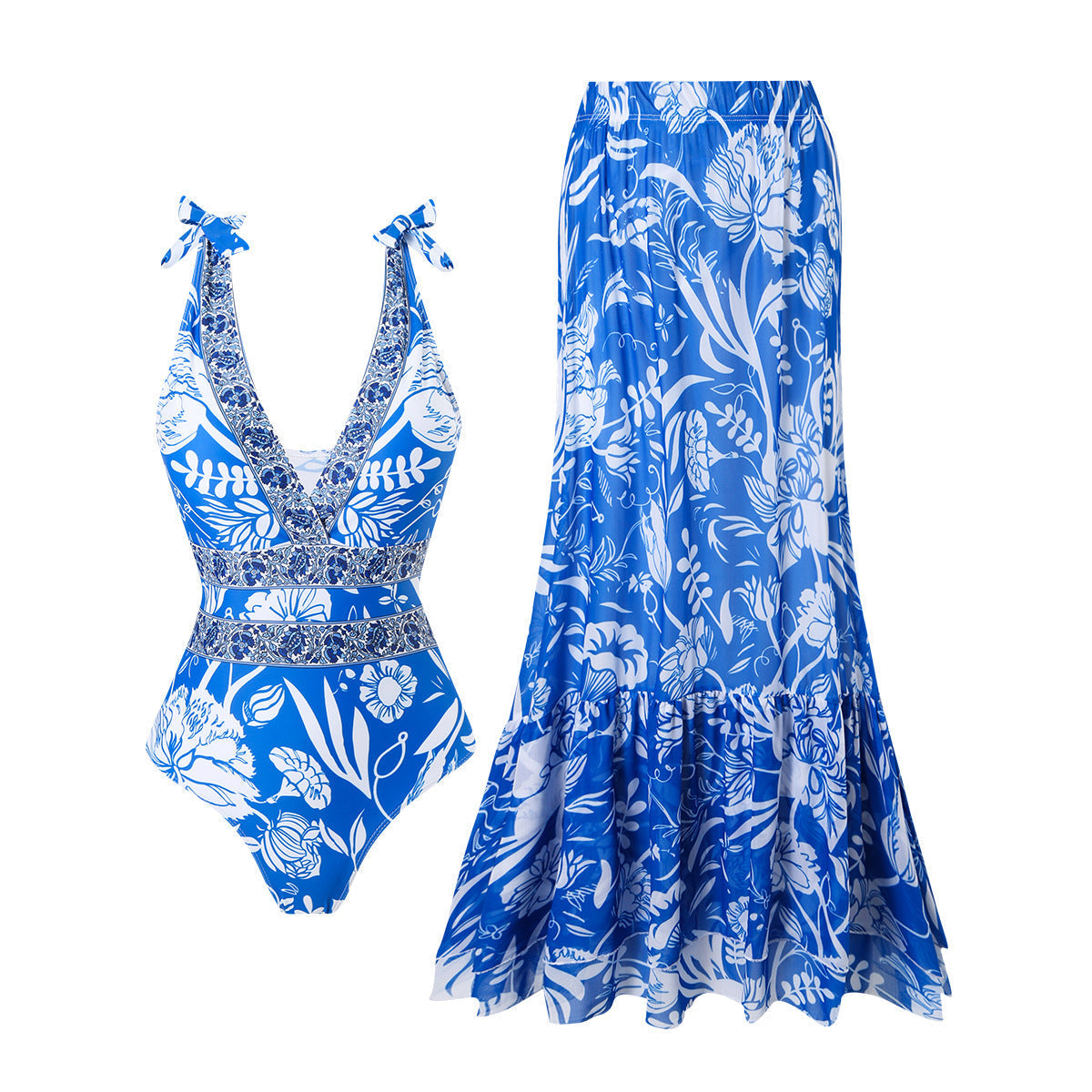 Ethnic Style One-piece Swimsuit For Women Beach Suit FitiqueFit