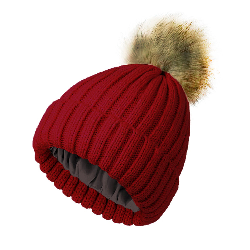Soft Beanie Fluffy Ball Cap — Warm Knitted Winter Hat with Pom Pom FitiqueFit