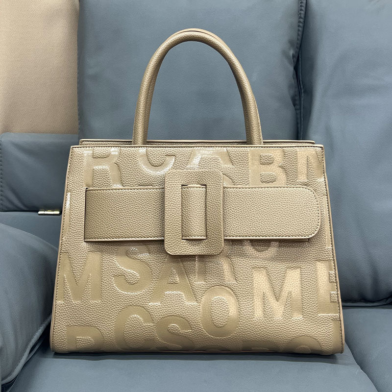 Handbag Large Capacity Totes Women Retro Trends Letter Graphic Women Handbag Shoulder Wanita Store