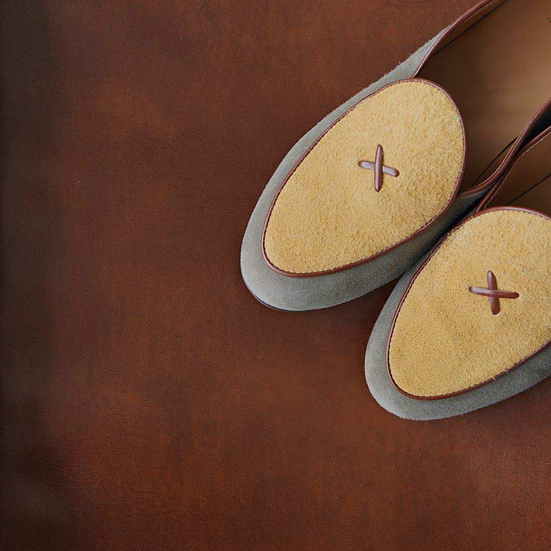 Men's Olive Textured Tan Milano Loafer Del Toro Shoes