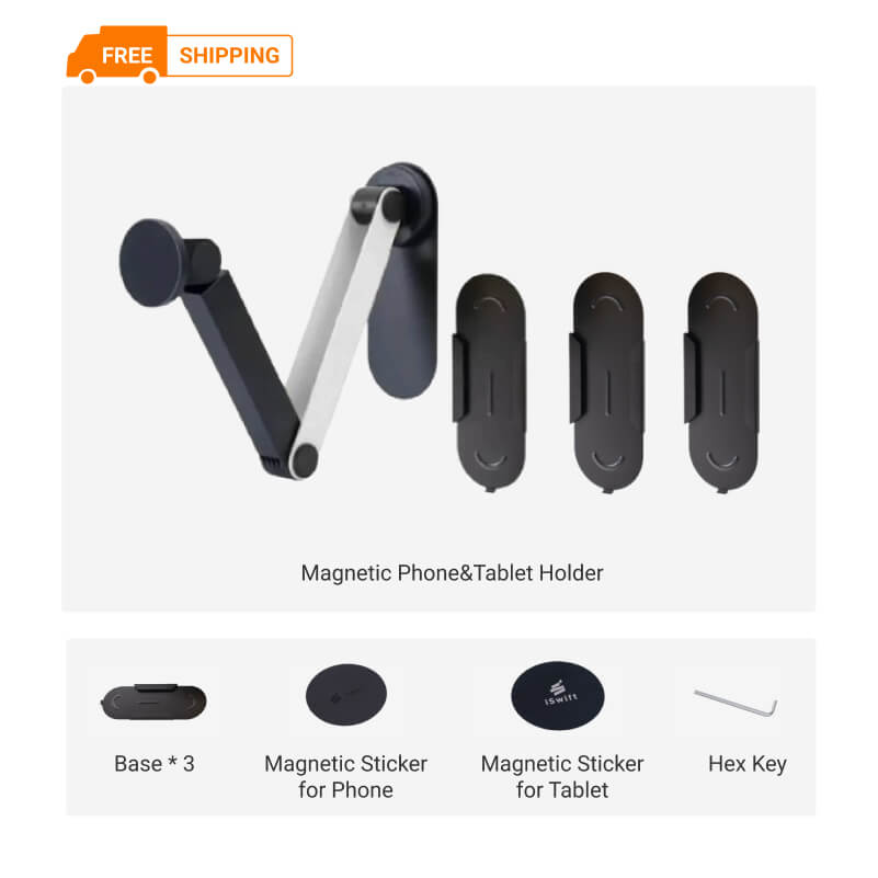 Fansdreams™ Wall Mount Adjustable Magnetic Phone & Tablet Holder Cool Gadget