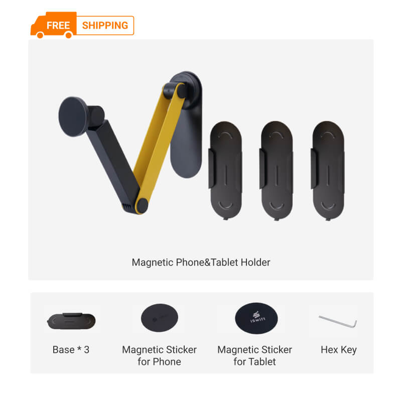 Fansdreams™ Wall Mount Adjustable Magnetic Phone & Tablet Holder Cool Gadget