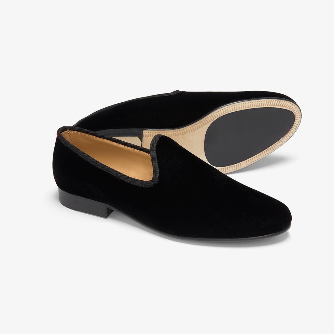 Men's Black Velvet Slipper II Del Toro Shoes