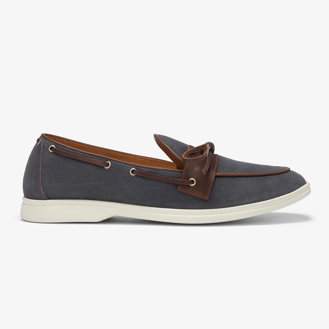 Women's Blue Suede Barca Yacht Loafer Del Toro Shoes