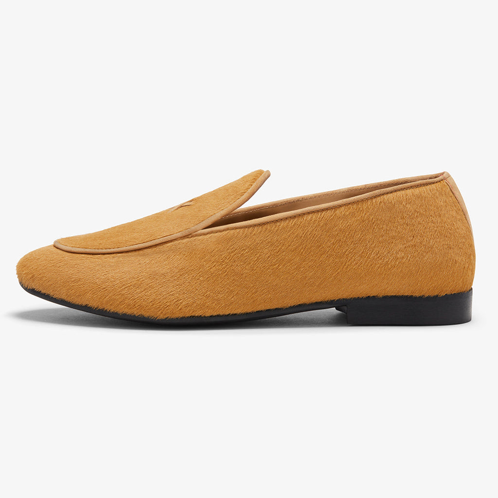 Men's Camel Pony Hair Milano Loafer Del Toro Shoes