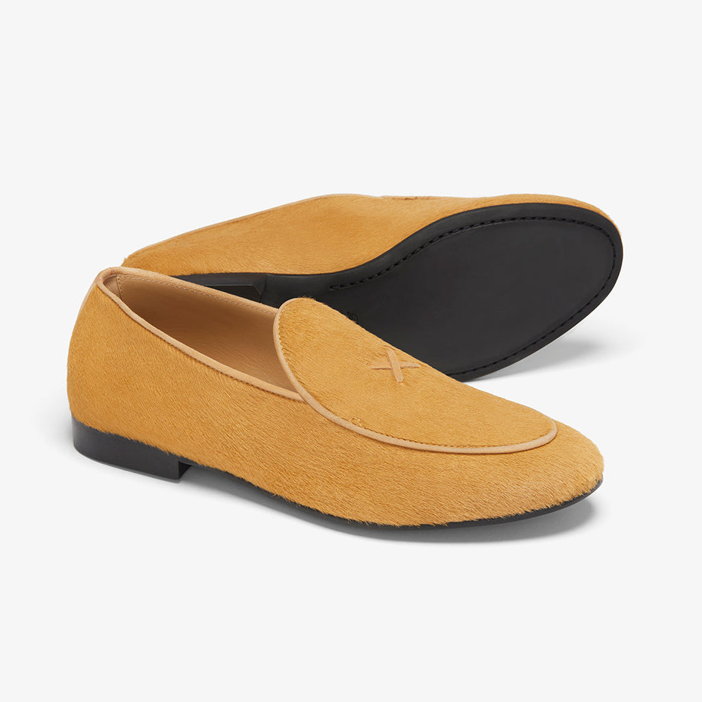 Men's Camel Pony Hair Milano Loafer Del Toro Shoes