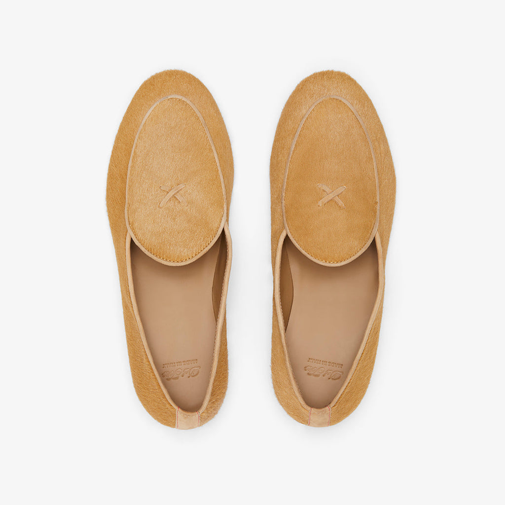 Women's Camel Pony Hair Milano Loafer Del Toro Shoes