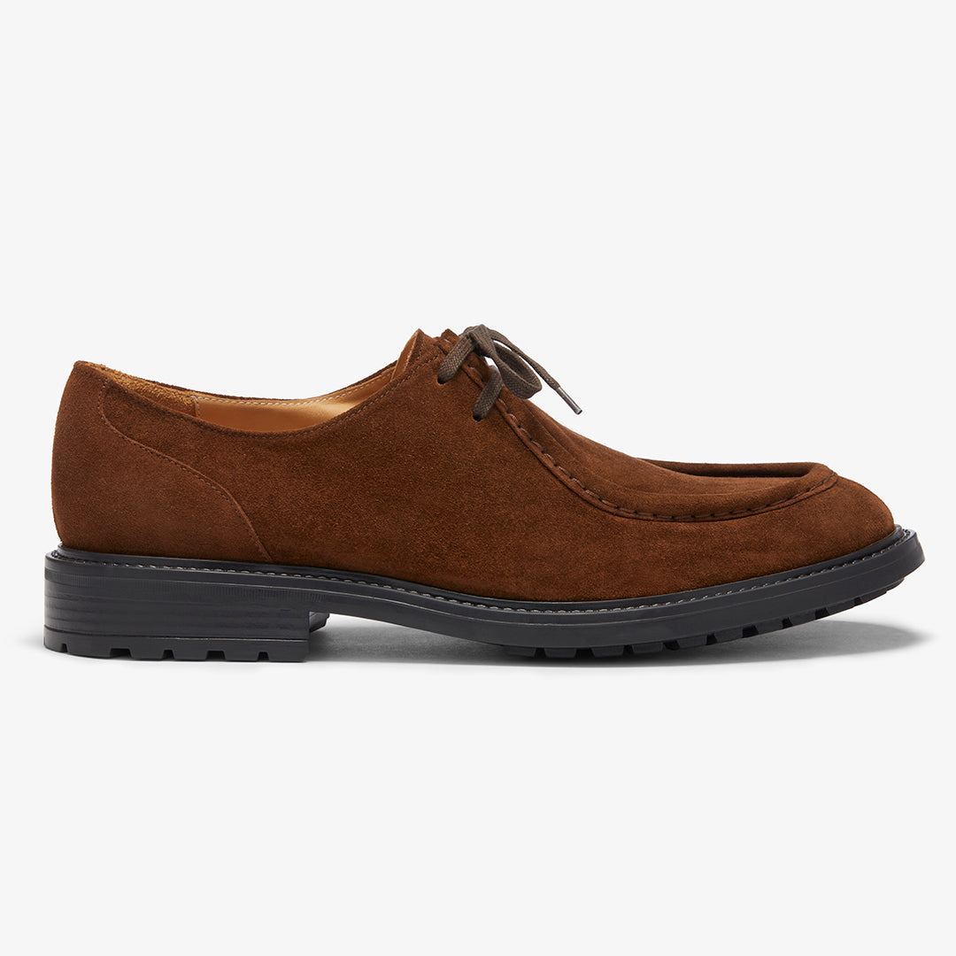 Men's Chestnut Suede Tuscan Moc Boot Del Toro Shoes