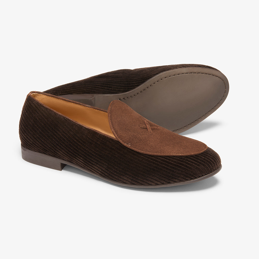 Men's Brown Corduroy Milano Loafer Del Toro Shoes