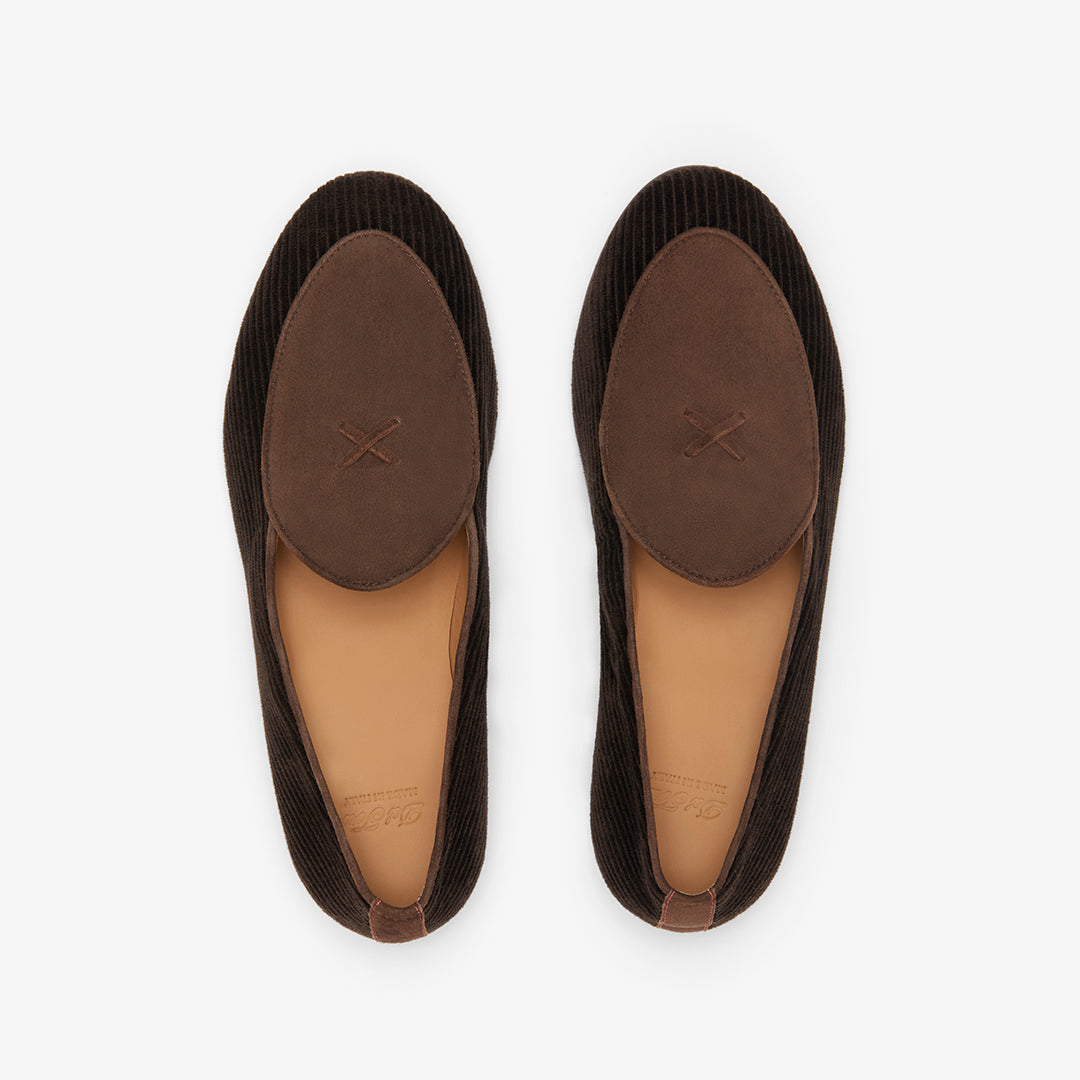 Men's Brown Corduroy Milano Loafer Del Toro Shoes