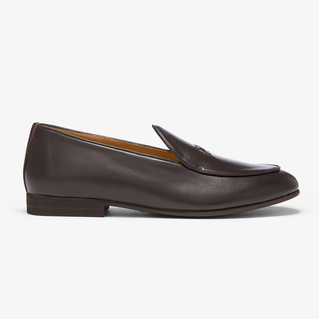 Men's Dark Brown Leather Milano Loafer Del Toro Shoes