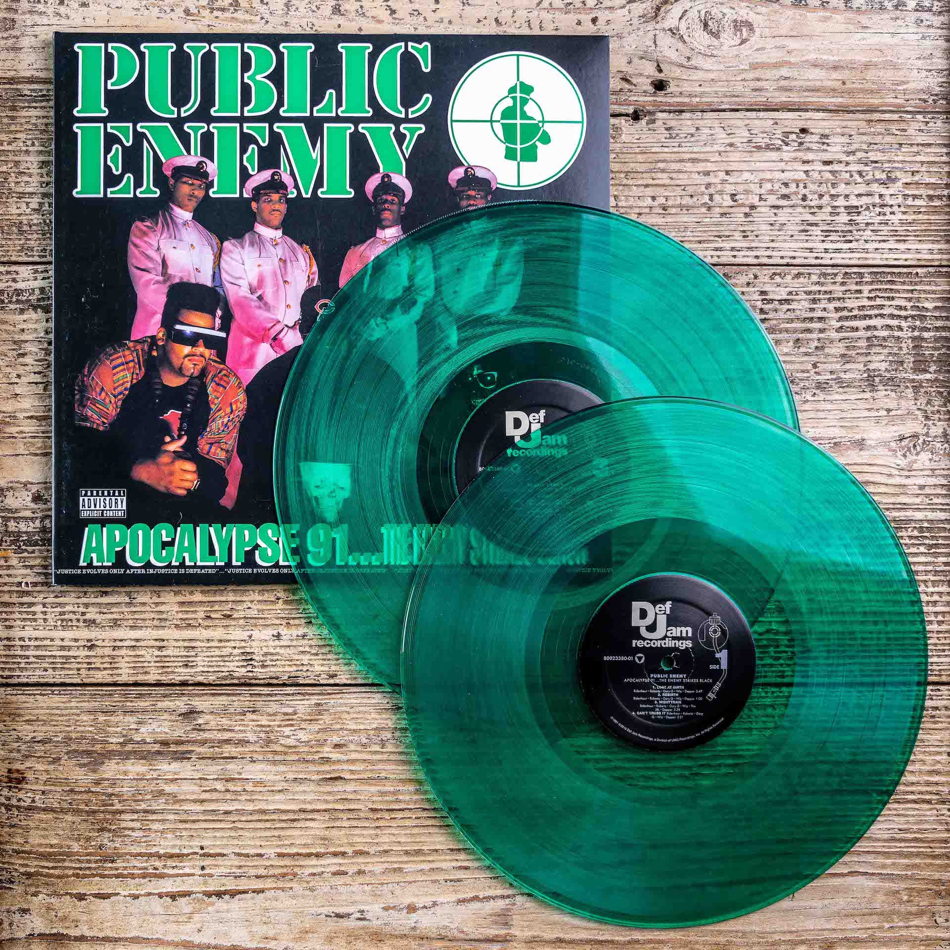 Public Enemy - 'Apocalypse 91: The Enemy Strikes Black' LP on Limited Edition Translucent Green Vinyl Z2 Comics