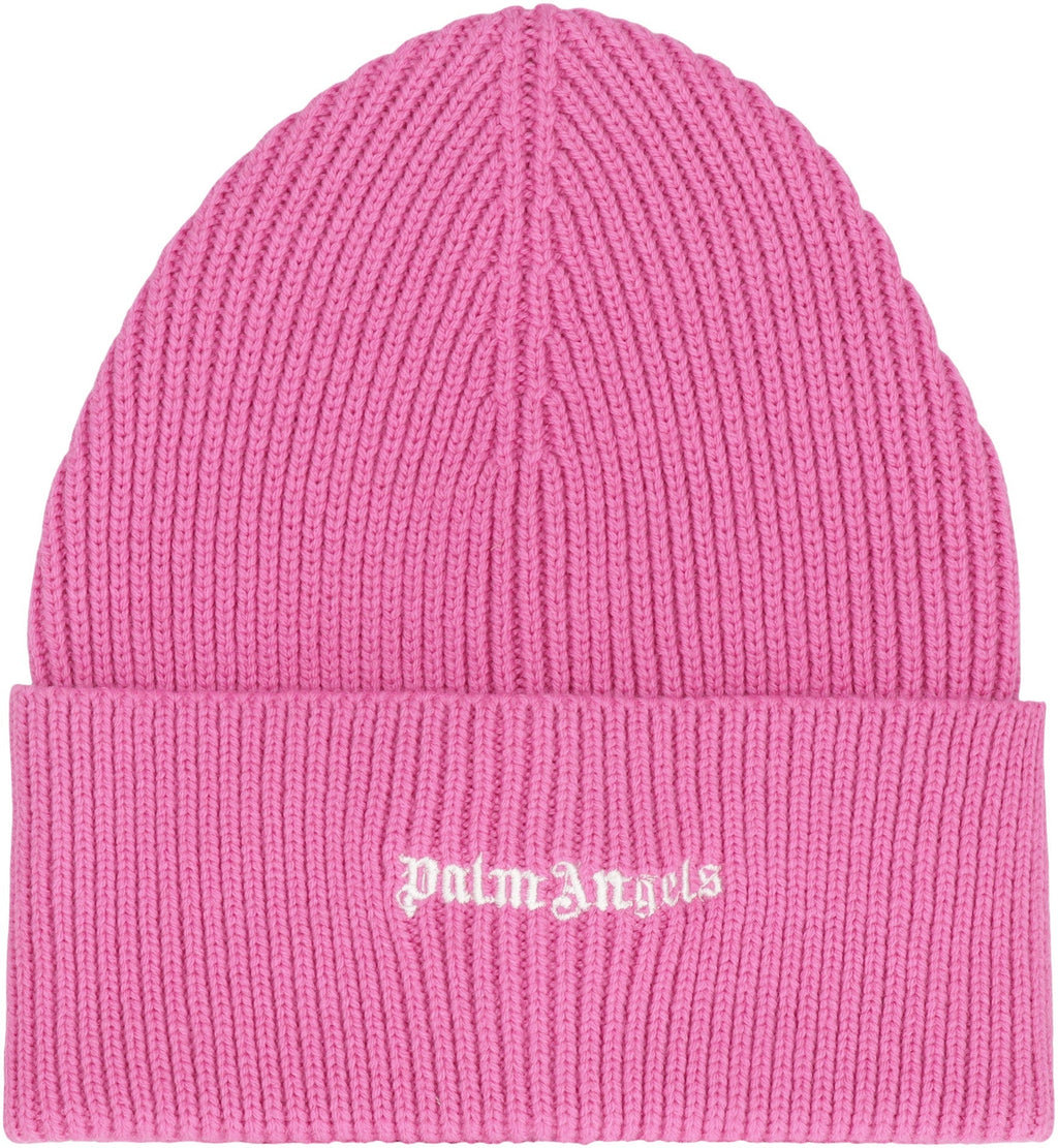 PALM ANGELS Knit Cap with Logo