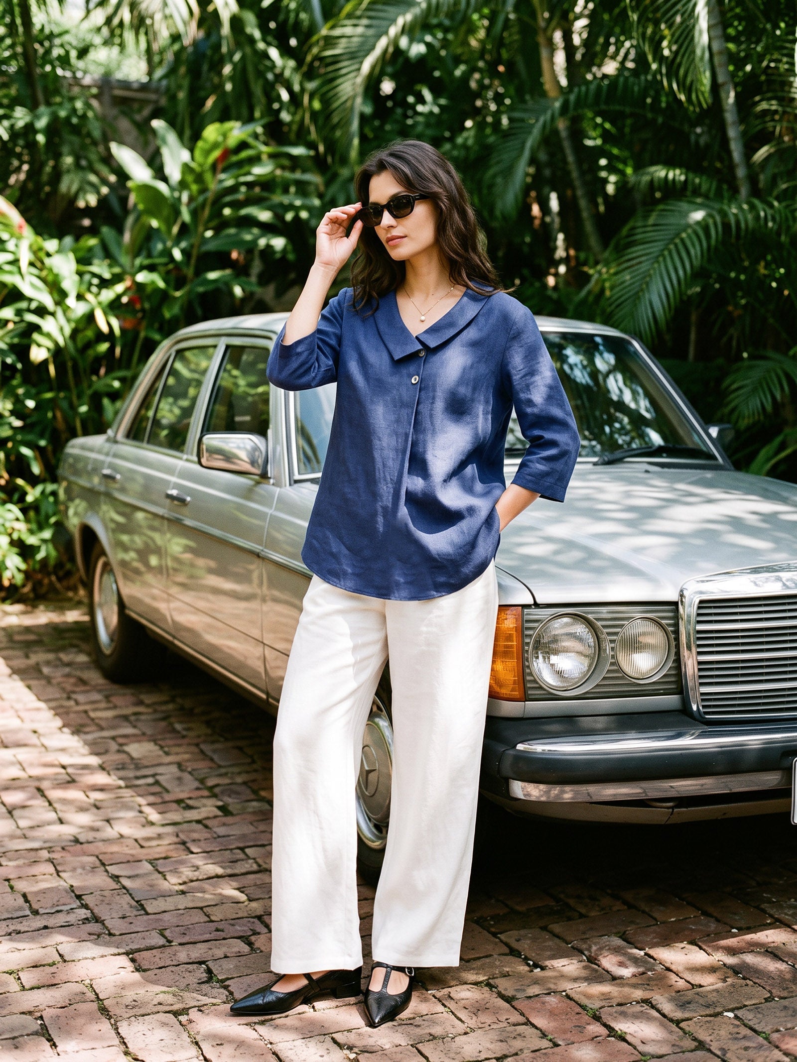100% Linen Classic Pants LYON LINTICO