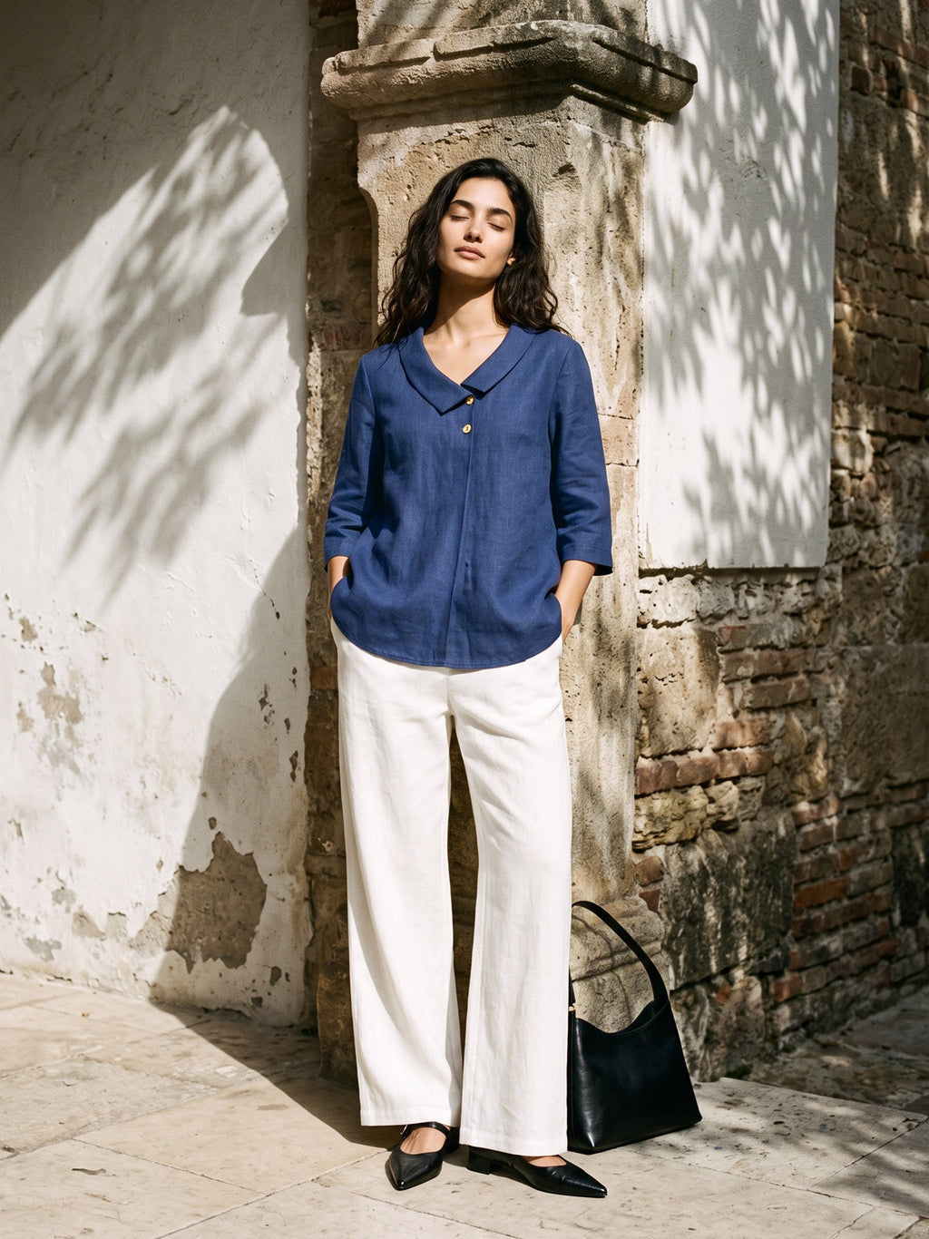 100% Linen Classic Pants LYON LINTICO