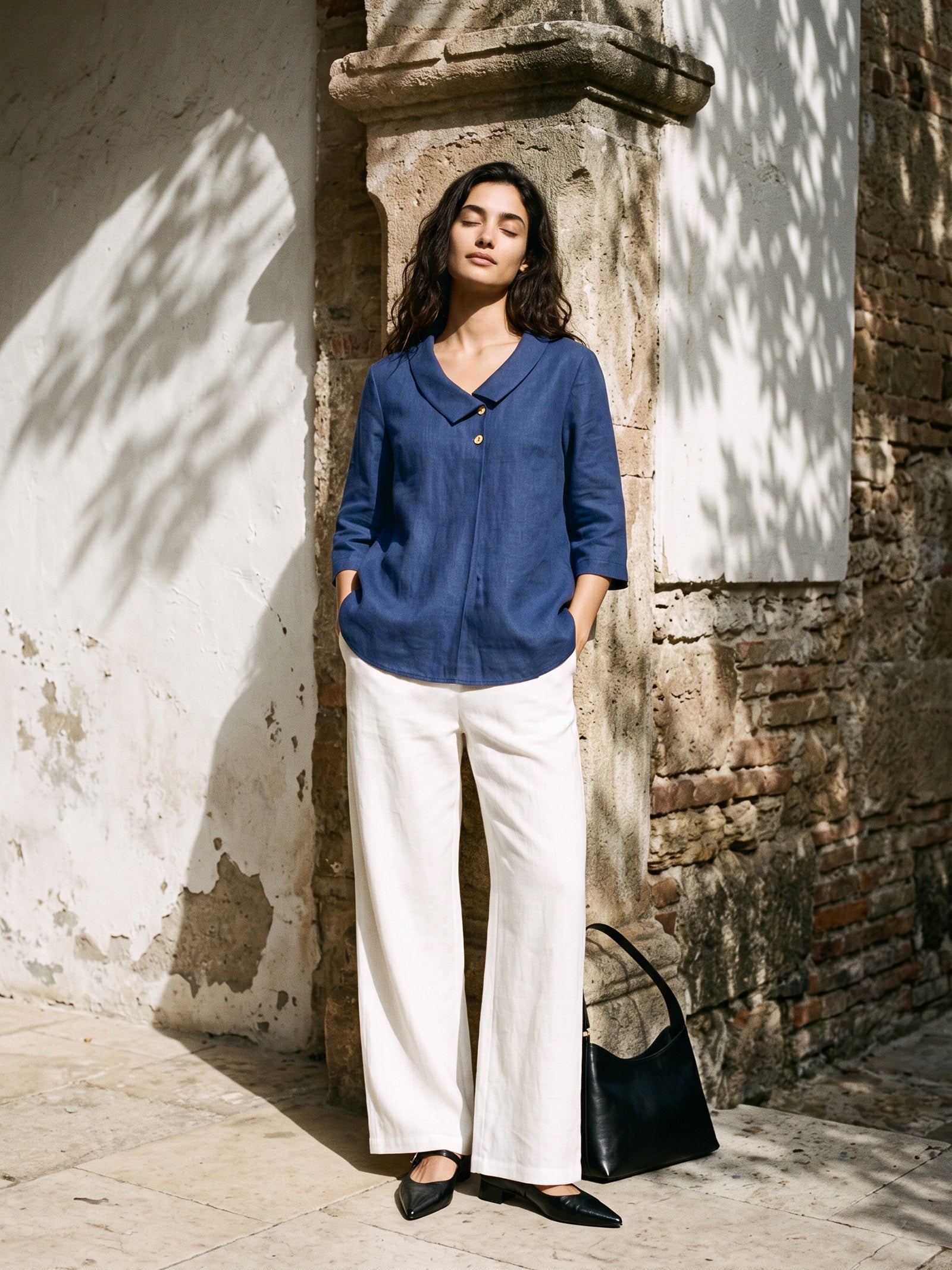 100% Linen Classic Pants LYON LINTICO