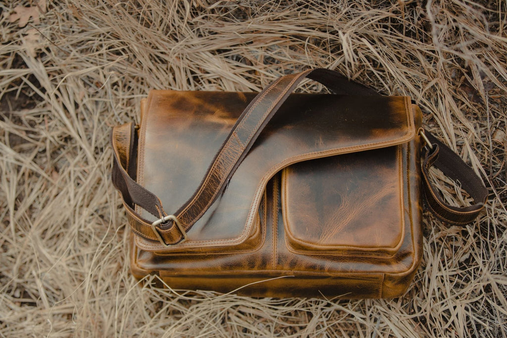 Buffalo Leather Messenger Kodiak Leather
