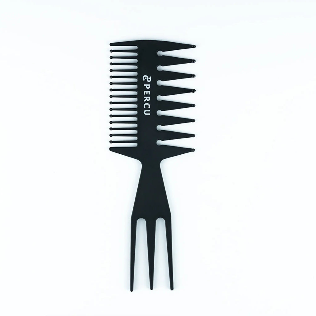 Percu Carbon Wide Tooth Comb #PC-034 Vip Barber Supply
