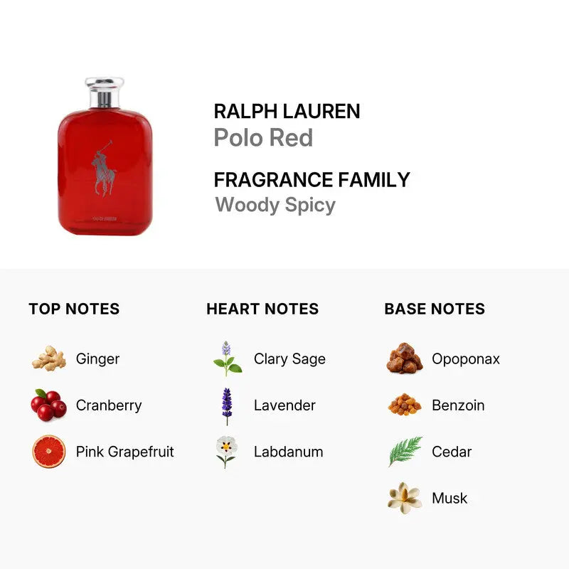 Polo Red By Ralph Lauren For Men 4.2oz EDP Spray perfumesandrea