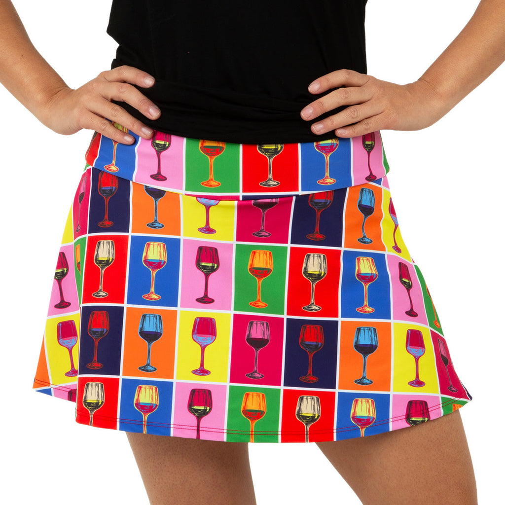 Red Winehol Swing Skirt Queen of the Court
